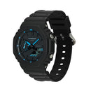 CASIO GA-2100-1A2ER BLUE RESIN DIGITAL QUARTZ MAN WATCH STAINLESS STEEL/BLUE - Brand New