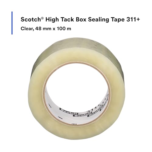 SCOTCH HIGH TACK BOX SEALING TAPE 311+ SHIPPING FREEZER STORAGE - CLEAR - Brand New