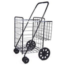PRIMETRENDZ FOLDING SHOPPING CART DOUBLE BASKET JUMBO SIZE 150LB CA-P5867173 - Like New