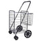 PRIMETRENDZ FOLDING SHOPPING CART DOUBLE BASKET JUMBO SIZE 150LB CA-P5867173 - Like New