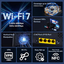 TENDA BE5100 DUAL BAND WIFI 7 ROUTER 1X2.5G 3X1G PORTS RE6L PRO - BLACK - Brand New