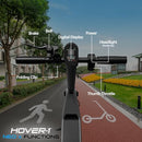 Hover-1 X-Foldable Electric Scooter 300W 16mph Max Speed, H1-NEOX-WHT - White - Like New