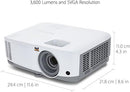 ViewSonic PA503S 3800 Lumens SVGA High Brightness Projector - Scratch & Dent