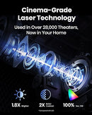 NEBULA COSMOS LASER 4K PROJECTOR, 2200 ANSI LUMENS WITH WI-FI & BLUETOOTH - GRAY - Like New