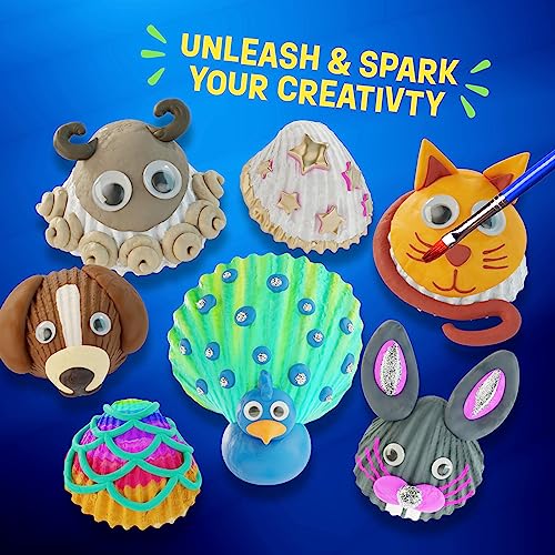 DAN&DARCI KIDS SEA SHELL PAINTING KIT ARTS & CRAFTS GIFTS MULTI-COLOR - Like New