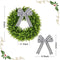 23" Faux Round Boxwood Wreath, Artificial Boxwood Wreath Front Door Wreaths - Like New