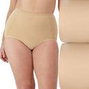 BALI 2-PACK ULTRA-FIRM CONTROL SEAMLESS SHAPING BRIEF PANTY SIZE: WOMEN L - NUDE - Like New