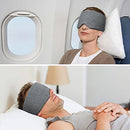 FRESHME Cotton Sleep Eye Mask for Women Men 100% Blocking Light Travel - Gray - Brand New