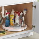 Copco Non-Skid Pantry Cabinet Lazy Susan Turntable, 18-Inch, White and Pink - Brand New