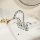 PHIESTINA BRUSHED NICKEL BATHROOM FAUCET, VANITY FAUCET 4" 2 OR 3 HOLES - NICKEL - Like New