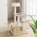 Sthdofrpaits Cat Tree, Modern Cat Tower for Indoor Cats - B0CCNRXFSB - Brown - Brand New