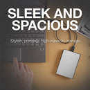 Seagate STKC5000401 One Touch 5TB External Hard Drive HDD - Silver - Like New