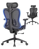 AMSEATEC ERGONOMIC OFFICE DESK CHAIR, BREATHABLE MESH BACK & SEAT - BLACK - Like New