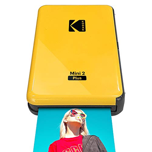 Kodak All-New Mini 2 Plus Bluetooth Portable Photo Printer - Yellow - Like New