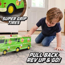 Maxx Action 12" Farmer's Market Food Truck, Lights and Sounds, Ages 3+ - Green - Brand New