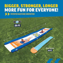 WOW SPORTS MEGA WATER SLIDE GIANT BACKYARD SLIDE WITH SPRINKLER - BLUE - Like New