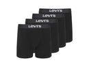 LEVI'S MEN'S 4-PACK COTTON BOXER BRIEF SIZE: MEN M - BLACK - Like New