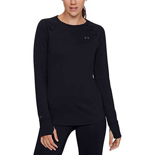 1353351 UNDER ARMOUR WOMEN'S COLDGEAR BASE 4.0 CREW LG BLACK - Brand New