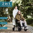 ELENKER ALL-TERRAIN 2IN1 ROLLATOR WALKER TRANSPORT CHAIR - Scratch & Dent