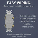 Radiant Spec Grade 15/20A Tamper Res Self Test GFCI 2097BKCCD12 - Brown - Like New