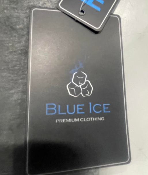 BLUE ICE PLAIN SHORT SLEEVE T-SHIRT - SIZE: MEN S - CHARCOAL - Brand New