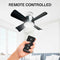 BELL+HOWELL SOCKET BREEZE SOCKET FANS LIGHTS FAN LIGHT 3500K 1000 LUMENS BLACK - Like New