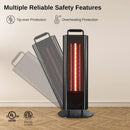 EAST OAK 1200W Patio Heater with Double-Sided Design Silent - Scratch & Dent