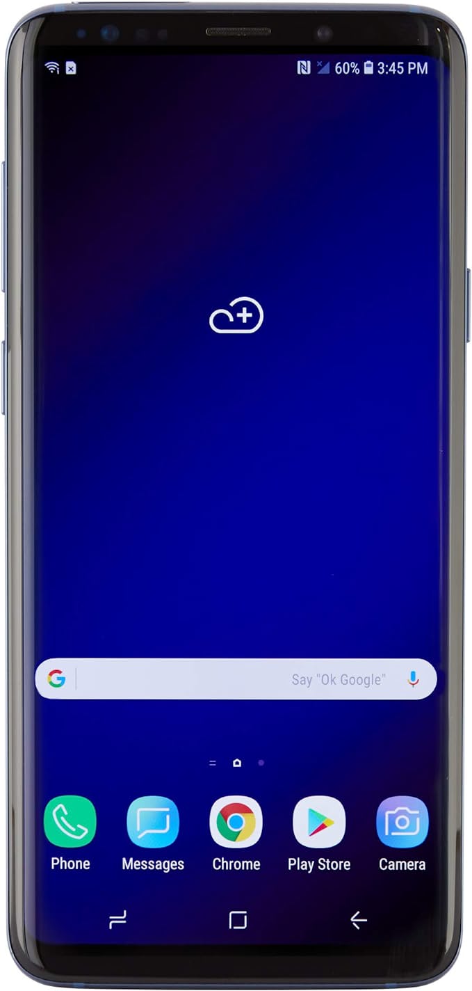 For Parts: SS GALAXY S9 PLUS 64GB - SPRINT -TMOBILE - CORAL BLUE CRACKED SCREEN/LCD