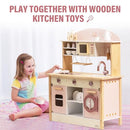 Robud Play Kitchen for Kids Toddlers, Wooden Play Kitchen, Toy Kitchen - Pink - Brand New