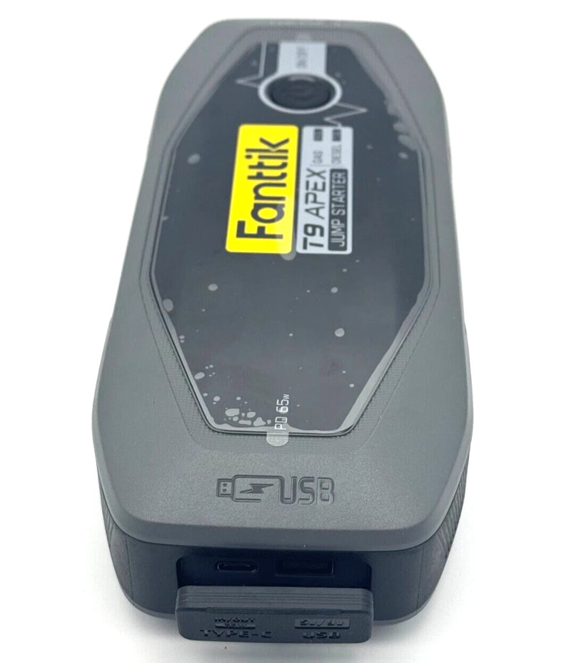 FANTTIK RECHARGEABLE FANTTIK T9 APEX 3000 AMP JUMP STARTER. PD 65W FAST CHARGER - Like New