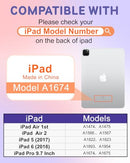 Kidcube for iPad 5/6 Gen Case, iPad Air 1/2 Gen, iPad Pro 9.7" - Black/White - Like New