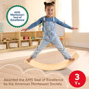Fisher-Price Wood Montessori Toy Rockin' Balance Board - Brand New