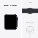 APPLE WATCH SERIES 7 GPS 45MM MIDNIGHT ALUMINUM CASE WITH MIDNIGHT BAND - Like New