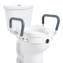 VEVOR RAISED TOILET SEAT 5" HEIGHT RAISED 350 LBS WEIGHT 19.1" - 21.7" - WHITE - Like New
