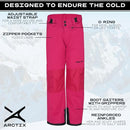 11585 ARCTIX KIDS SNOW PANTS REINFORCED KNEES AND SEAT YOUTH M FUCHSIA - Brand New