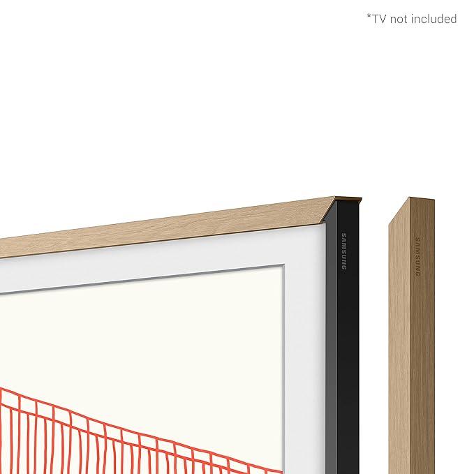 SAMSUNG 55" The Frame modern bezel VG-SCFA55TKBRU - Teak - Like New