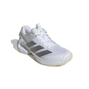 ADIDAS WOMEN'S ADIZERO UBERSONIC 5 TENNIS SHOES WHITE/METALLIC/WHITE SIZE 6 - Like New