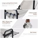 HOLBRETT BASKETBALL RACK ROLLING BALL STORAGE STAND WITH BASEBALL BT - BLACK - Like New