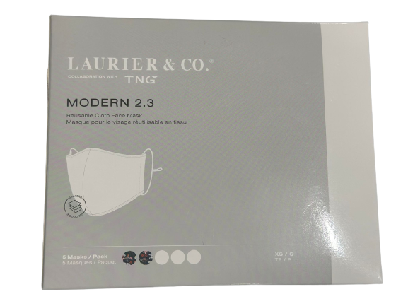 Laurier Reusable Face Mask Adjustable 3-Layer New