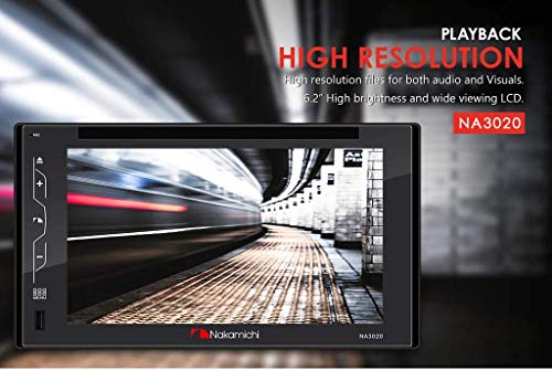 NAKAMICHI 6.2" WVGA DOUBLE-DIN IN-DASH DVD RECEIVER - Scratch & Dent