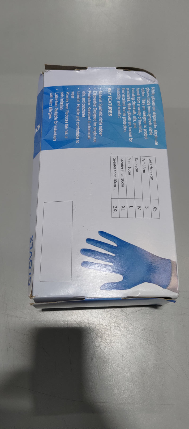 GENERIC POWDER FREE NITRILE EXAM DISPOSABLE NON-STERILE GLOVES 100PCS XS - BLUE - Brand New