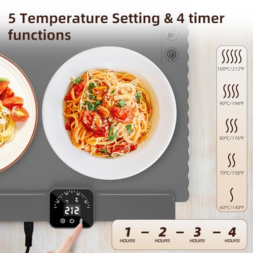 PURECHO SILICONE ELECTRIC WARMING TRAY FOR FOOD FOLDABLE ROLL UP FOOD WARMERS - Like New