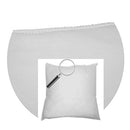 MYBECCA PREMIUM STUFFER PILLOW INSERT SHAM SQUARE FORM, 14" L X 14" W - WHITE - Like New