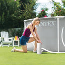 INTEX KRYSTAL CLEAR 1,000 GPH CARTRIDGE FILTER PUMP FOR ABOVE GROUND - WHITE - Like New