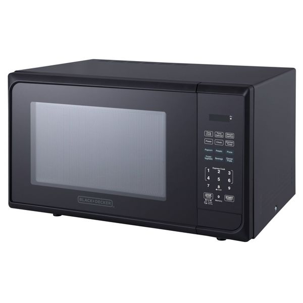 BLACK+DECKER 1.1 CU FT 1000W MICROWAVE OVEN STAINLESS STEEL - BLACK - Brand New