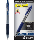 Pilot G2 Premium Gel Roller Pens, Fine Point 0.7 mm, Pack of 12, Navy - Brand New