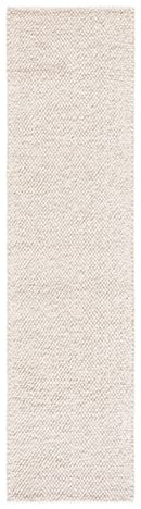 SAFAVIEH Natura Wool Runner Rug 2x11 Coastal Pebble Beige & Ivory NAT425B - Brand New