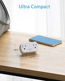 ANKER OUTLET EXTENDER USB POWEREXTEND PLUG 2 MINI 2 OUTLETS 2 USB PORTS - WHITE - Like New