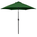 ASTELLA 9-FT ALUMINUM GREEN PUSH-BUTTON TILT MARKET PATIO - Scratch & Dent
