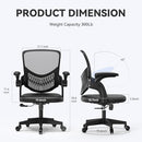 Nazhura Mesh Office Desk Chair with Adjustable Height (Mid-Height, Black) - Like New